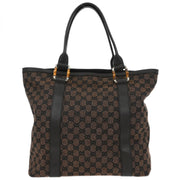 Gucci Brown Bamboo GG Handbag 339547 492174 AQ00085