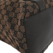 Gucci Brown Bamboo GG Handbag 339547 492174 AQ00085