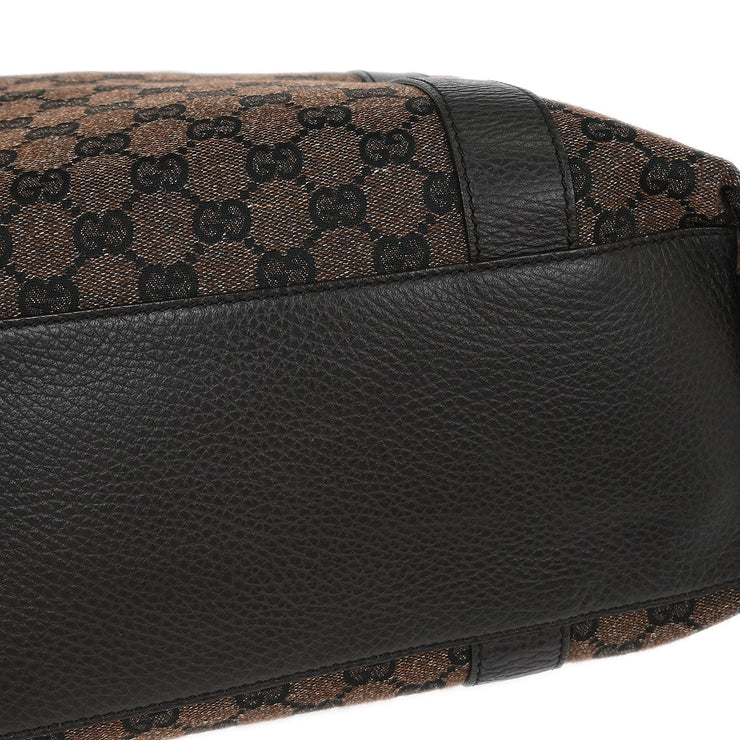 Gucci Brown Bamboo GG Handbag 339547 492174 AQ00085