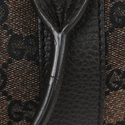 Gucci Brown Bamboo GG Handbag 339547 492174 AQ00085