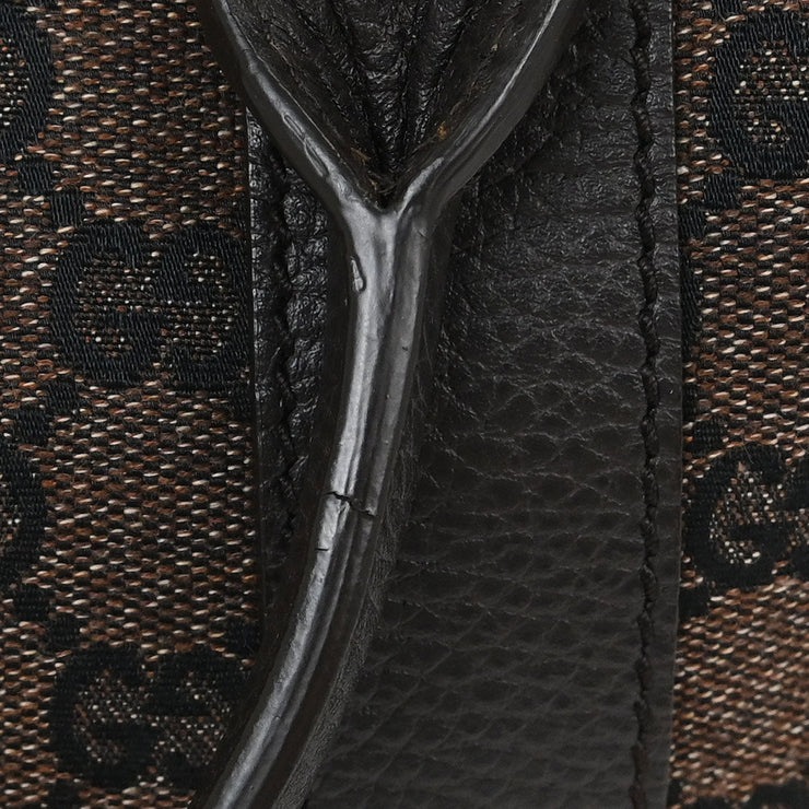 Gucci Brown Bamboo GG Handbag 339547 492174 AQ00085