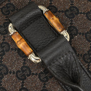 Gucci Brown Bamboo GG Handbag 339547 492174 AQ00085