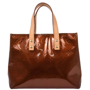 Louis Vuitton Bronze Vernis Reade PM Tote Handbag M91146 MI1001 AQ00088