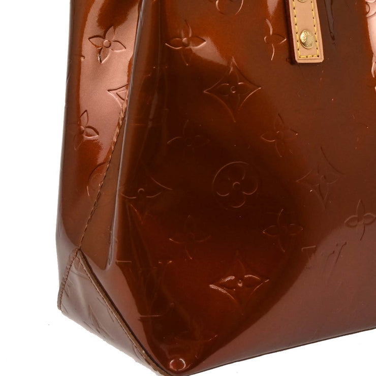 Louis Vuitton Bronze Vernis Reade PM Tote Handbag M91146 MI1001 AQ00088