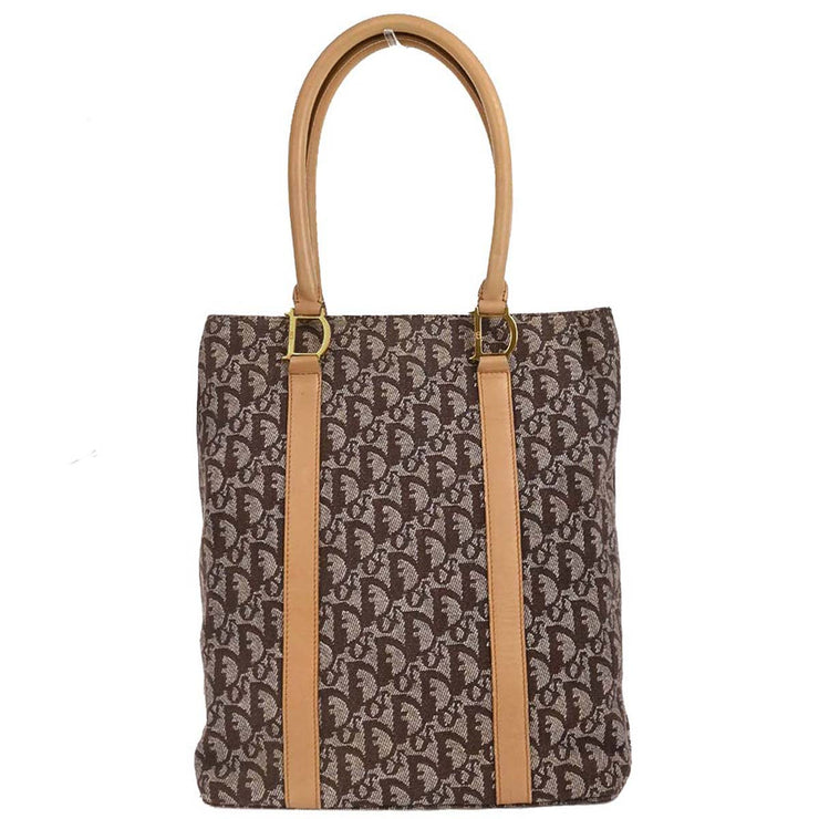 Christian Dior Brown Trotter Tote Handbag BOB0111 AQ00091