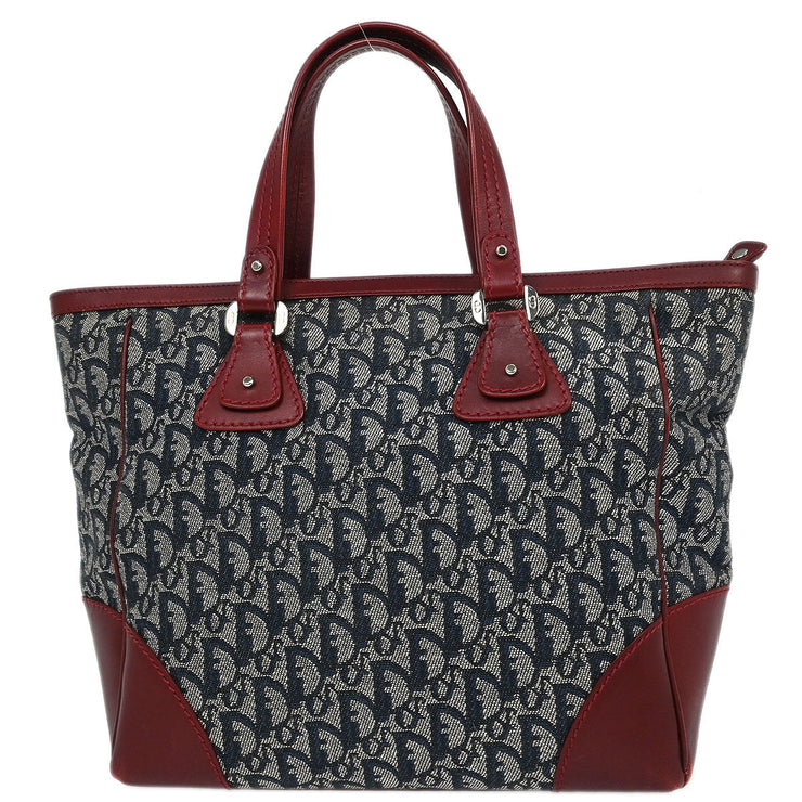 Christian Dior Navy Bordeaux Trotter Tote Bag 15-BO-0055 AQ00092