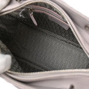 Christian Dior Light Gray Lambskin Lady Dior Cannage Handbag 02-MA-0161 AQ00093
