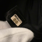 Chanel Black Calfskin Canvas Shoulder Bag AQ00096
