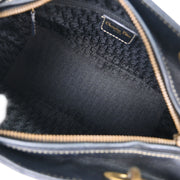 Christian Dior Black Calfskin Lady Dior 2way Handbag 05-MA-0072 AQ00098