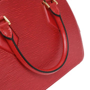 Louis Vuitton Red Epi Sablon Handbag M52047 TH1927 AQ00104
