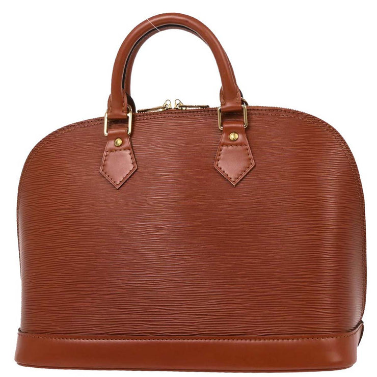 Louis Vuitton Brown Epi Alma Handbag M52143 MI0938 AQ00110