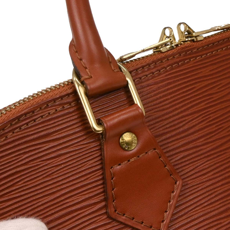 Louis Vuitton Brown Epi Alma Handbag M52143 MI0938 AQ00110
