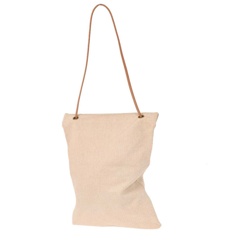 Hermes Beige Gold Toile Chevrons Aline GM Shoulder Bag AQ00113