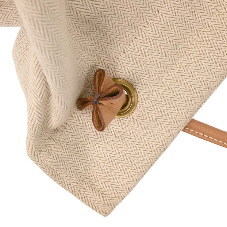 Hermes Beige Gold Toile Chevrons Aline GM Shoulder Bag AQ00113