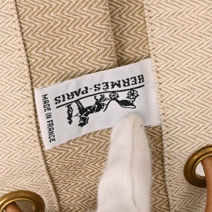 Hermes Beige Gold Toile Chevrons Aline GM Shoulder Bag AQ00113