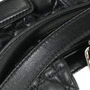Christian Dior Black Lambskin Lady Dior Cannage Tote Handbag 00-BA-0181 AQ00125