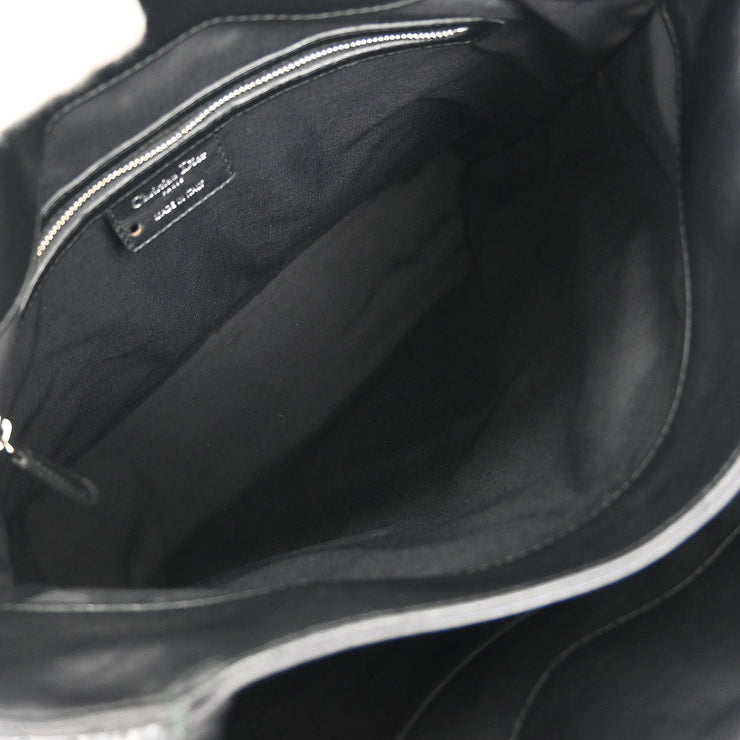 Christian Dior Black Lambskin Lady Dior Cannage Tote Handbag 00-BA-0181 AQ00125