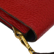 Prada Red Leather Handbag BN0924 N 7 AQ00128