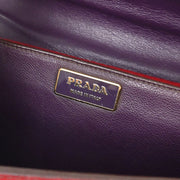 Prada Red Leather Handbag BN0924 N 7 AQ00128