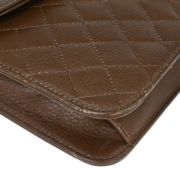 Yves Saint Laurent Brown Shoulder Bag AQ00129