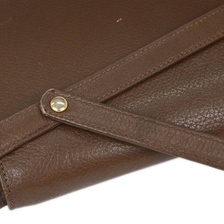 Yves Saint Laurent Brown Shoulder Bag AQ00129