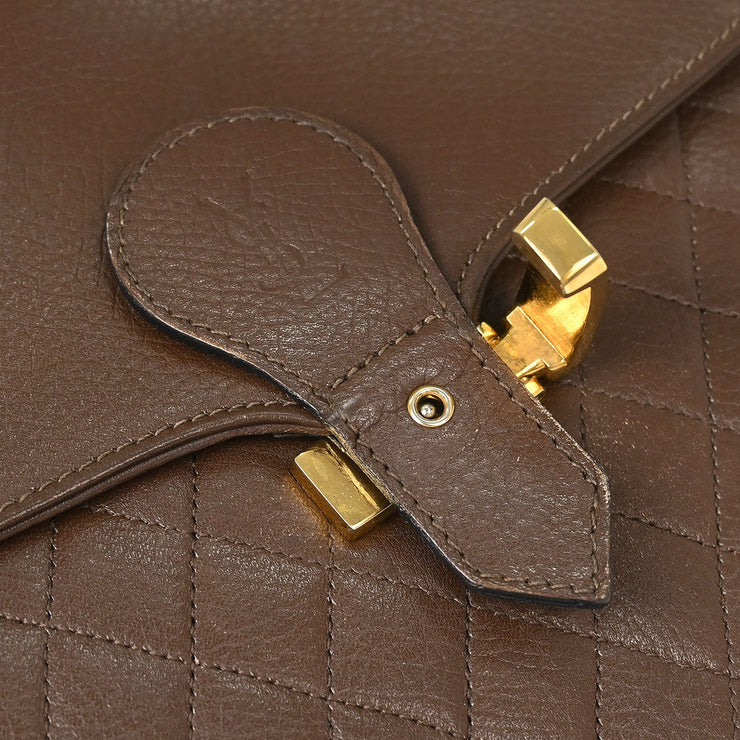 Yves Saint Laurent Brown Shoulder Bag AQ00129