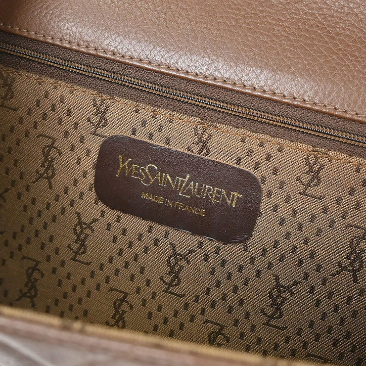Yves Saint Laurent Brown Shoulder Bag AQ00129
