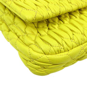 Miu Miu Yellow Lambskin Nappa Crystal Handbag 197/B AQ00147