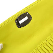 Miu Miu Yellow Lambskin Nappa Crystal Handbag 197/B AQ00147