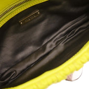 Miu Miu Yellow Lambskin Nappa Crystal Handbag 197/B AQ00147