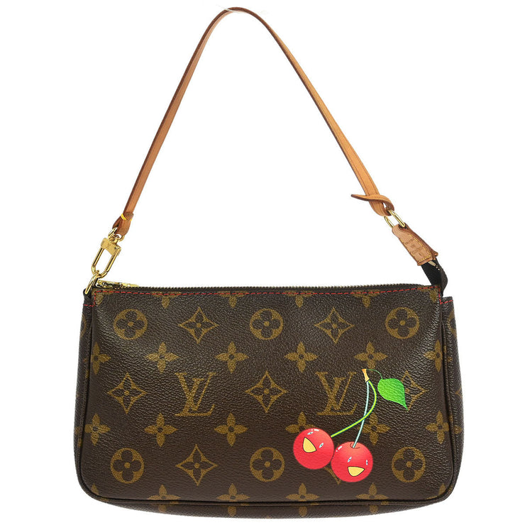 Louis Vuitton Monogram Cherry Pochette Accessoires Handbag M95008 TH0025 AQ00148