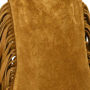 Saint Laurent Brown Suede Toy Anita Fringe Crossbody Bag VLR425145.1215 AQ00154