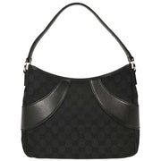 Gucci Black GG Canvas Handbag 113012 002122 AQ00158