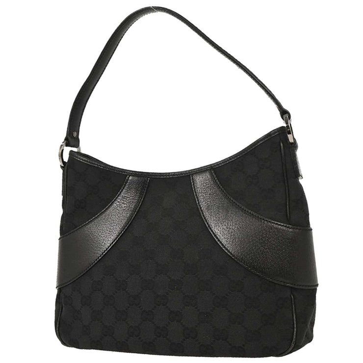 Gucci Black GG Canvas Handbag 113012 002122 AQ00158