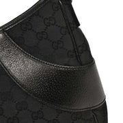 Gucci Black GG Canvas Handbag 113012 002122 AQ00158