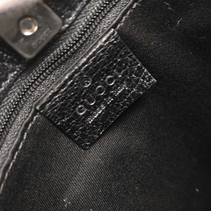 Gucci Black GG Canvas Handbag 113012 002122 AQ00158