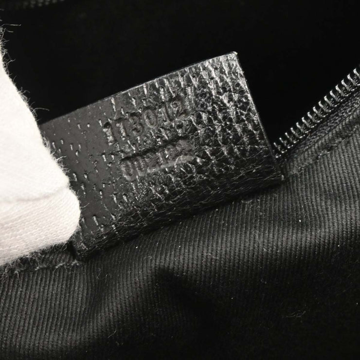 Gucci Black GG Canvas Handbag 113012 002122 AQ00158