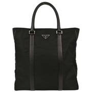 Prada Black Nylon Tote Handbag 65 AQ00162