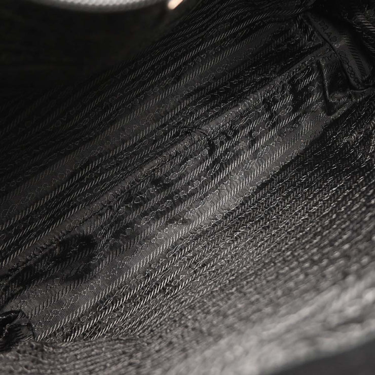 Prada Black Nylon Tote Handbag 65 AQ00162
