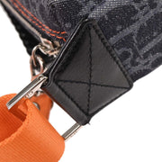 Christian Dior Navy Orange Flight Shoulder Bag MC1015 AQ00166
