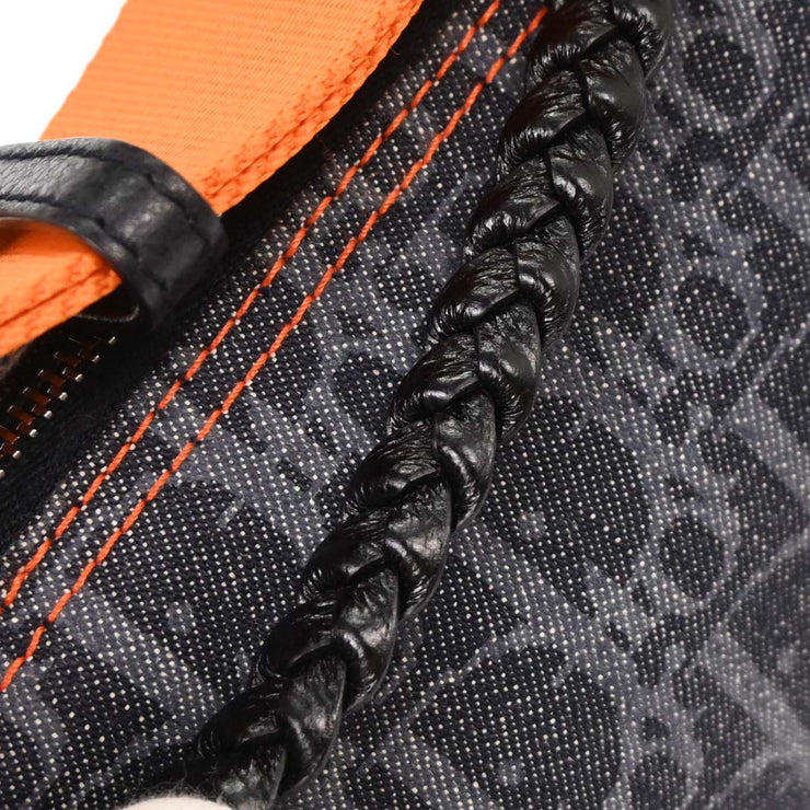 Christian Dior Navy Orange Flight Shoulder Bag MC1015 AQ00166