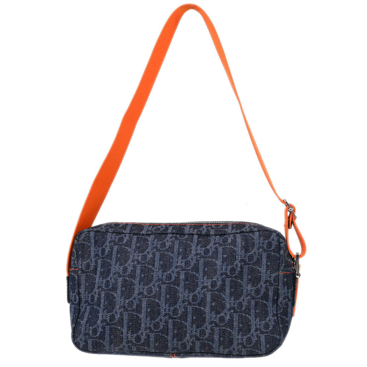 Christian Dior Navy Trotter Flight Handbag 167-BM-1025 AQ00167