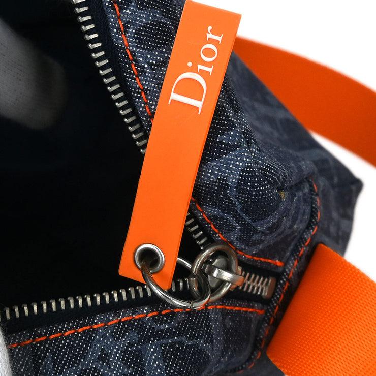 Christian Dior Navy Trotter Flight Handbag 167-BM-1025 AQ00167