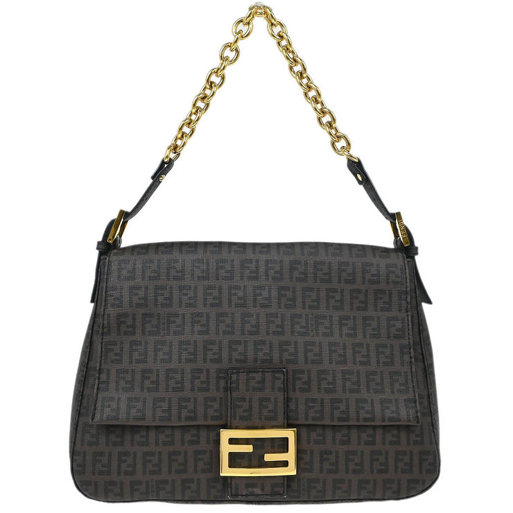 Fendi Brown Zucchino Mamma Baguette Handbag 2220-8BR001-YG1-089 AQ00171