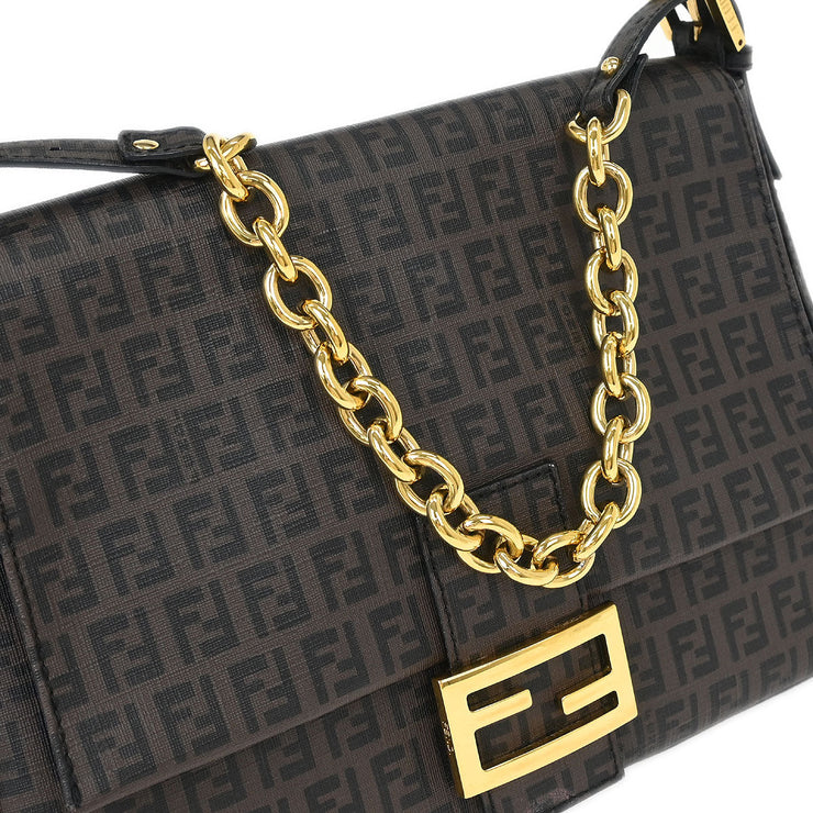 Fendi Brown Zucchino Mamma Baguette Handbag 2220-8BR001-YG1-089 AQ00171