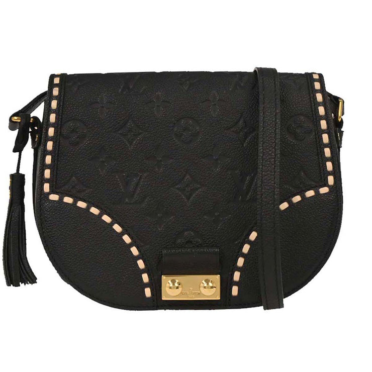Louis Vuitton Black Monogram Empreinte Juno Shoulder Bag M43143 DU4126 AQ00172
