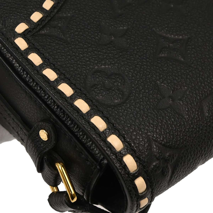 Louis Vuitton Black Monogram Empreinte Juno Shoulder Bag M43143 DU4126 AQ00172