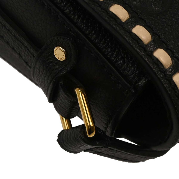 Louis Vuitton Black Monogram Empreinte Juno Shoulder Bag M43143 DU4126 AQ00172