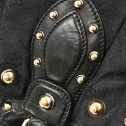 Gucci Black Canvas GG Tote Handbag 203626 204046 AQ00183