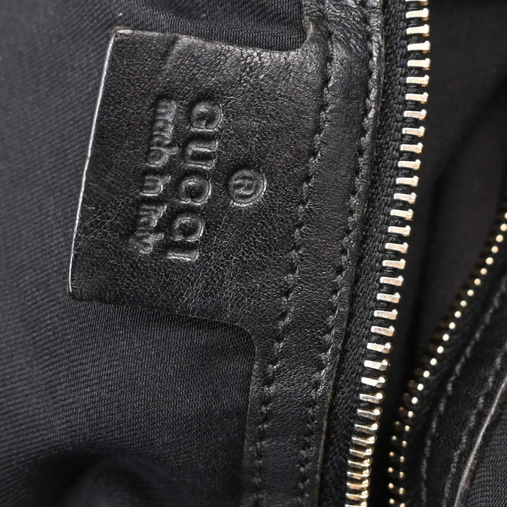 Gucci Black Canvas GG Tote Handbag 203626 204046 AQ00183